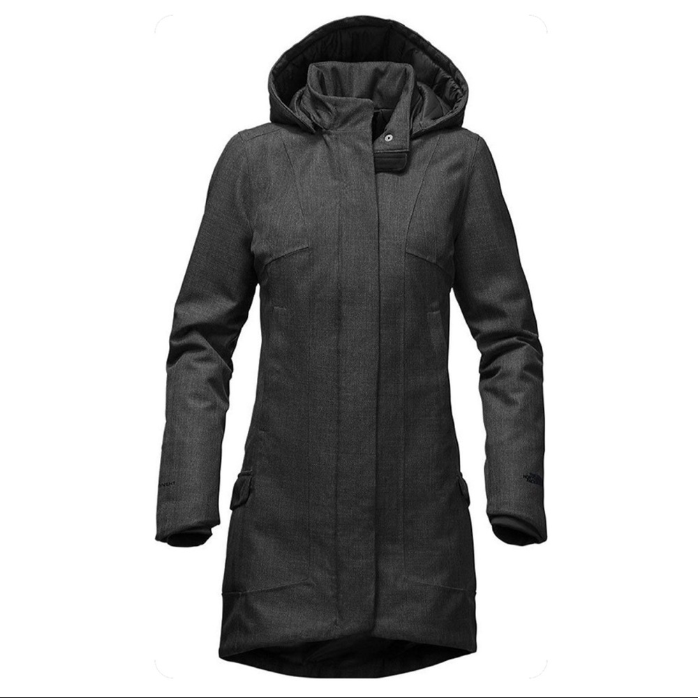 The North Face Temescal Trench Dark Grey Heather Herringbone